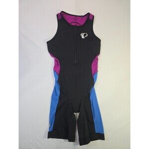 Pearl Izumi Women's Elite Pursuit Tri Suit Black, purple, blue XL EUC